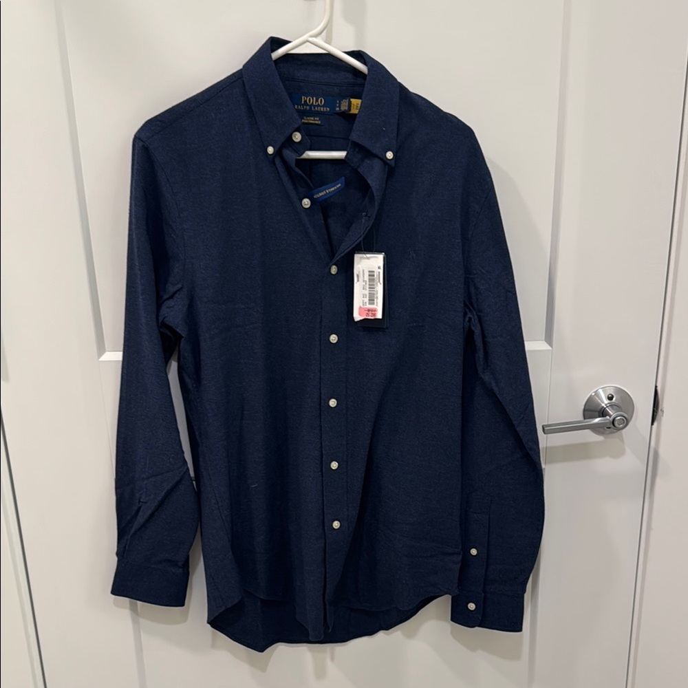 Polo by Ralph Lauren Blue Casual Button Down Shirt Small